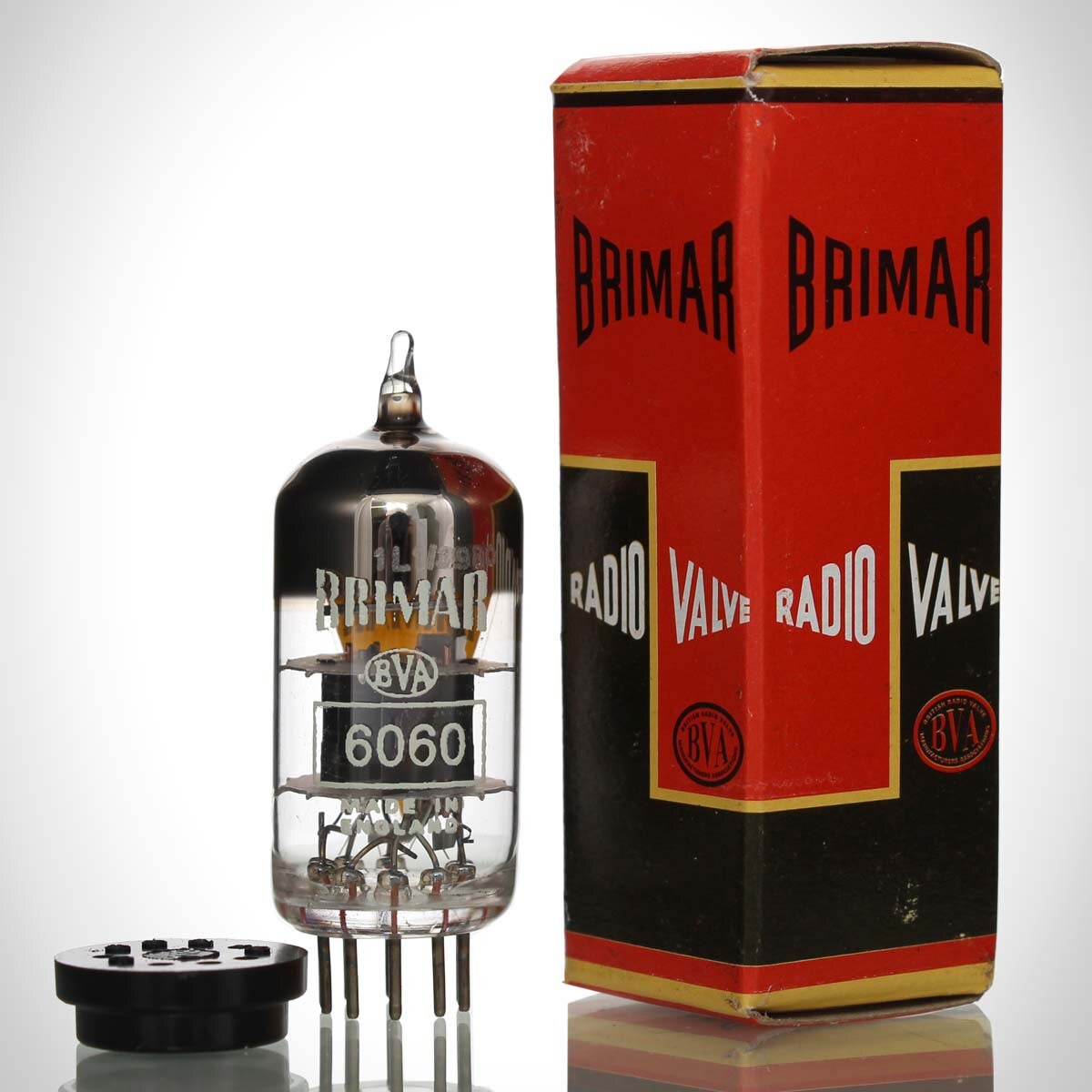 BR-6060-Yellow-T Brimar 6060 Yellow-T (12AT7) Vacuum Tube
