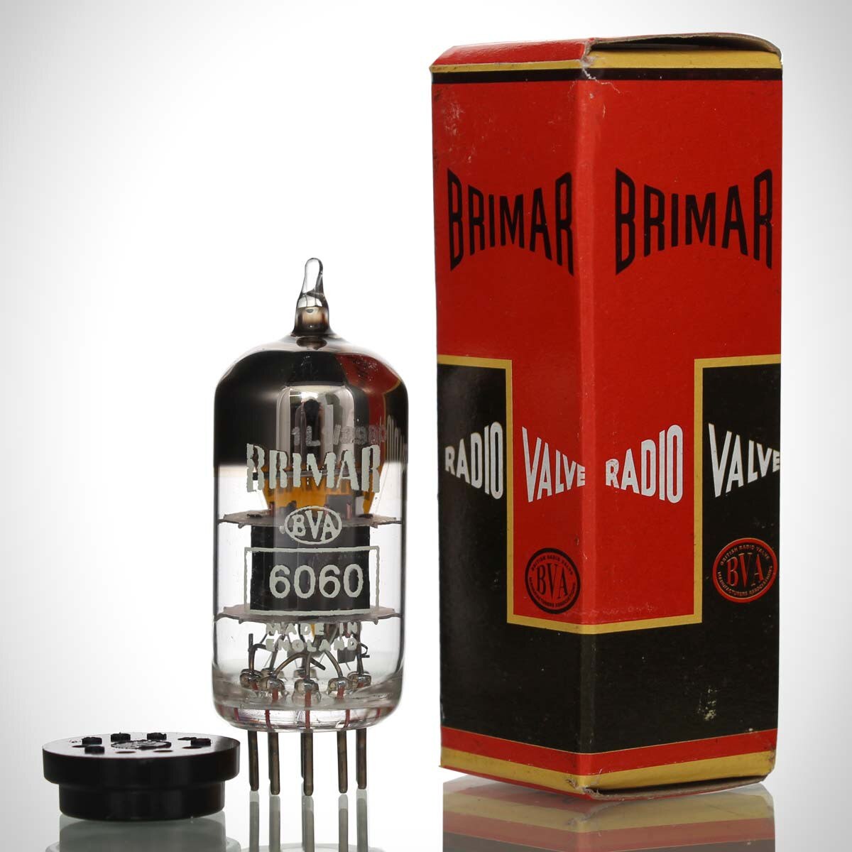 BR-6060-T Brimar 6060 Yellow-T (12AT7) Vacuum Tube