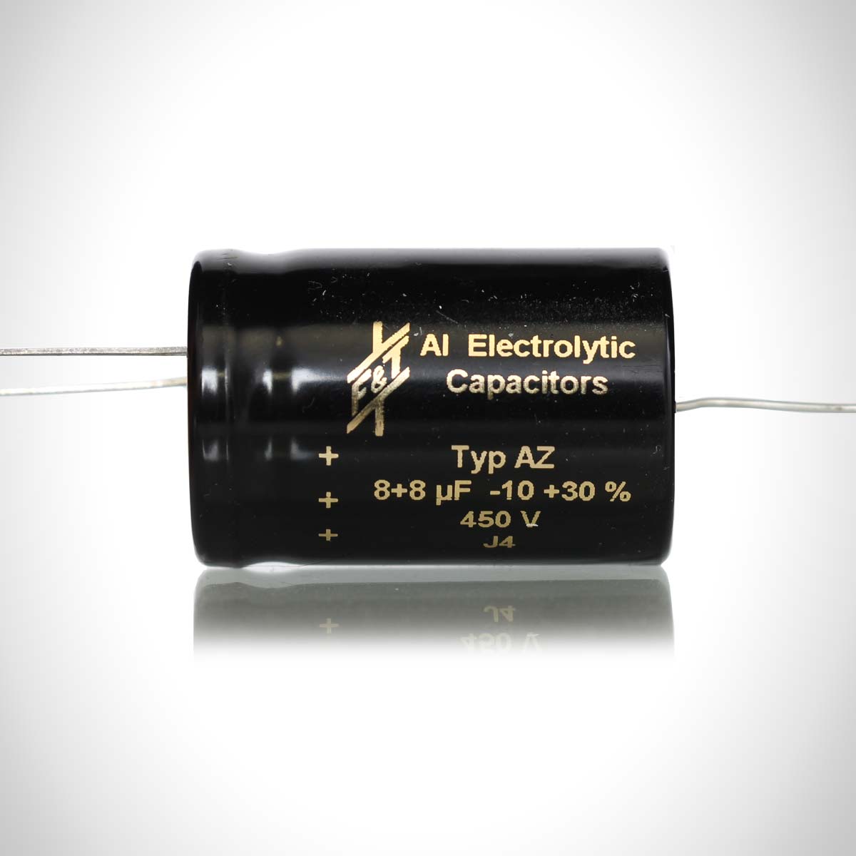 F&T Electrolytic Cap 8uF x 8uF / 450V - www.thetubestore.com