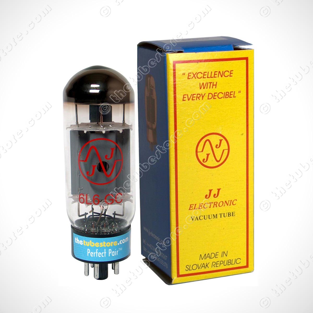 JJ Electronics 6386 Gold Pin Vacuum Tube