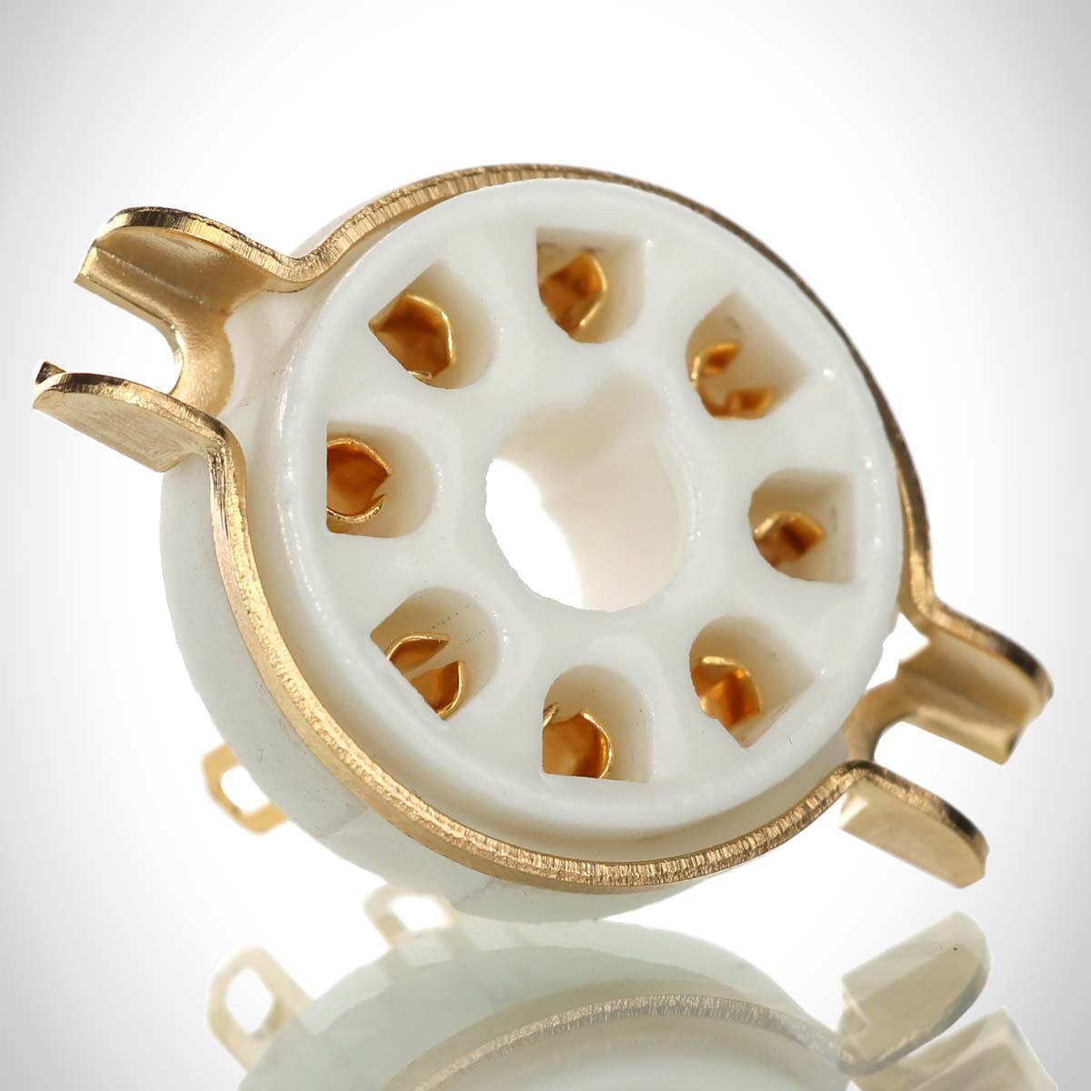 8 PINB Gold Vacuum Tube Socket