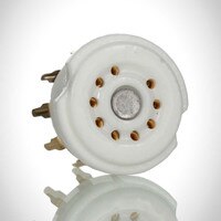 9 PIN PC Mount Gold Vacuum Tube Socket