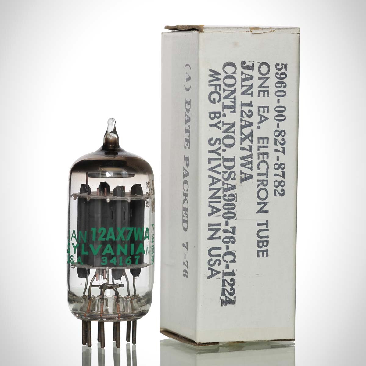 JAN Sylvania 12AX7WA Audio Vacuum Tube