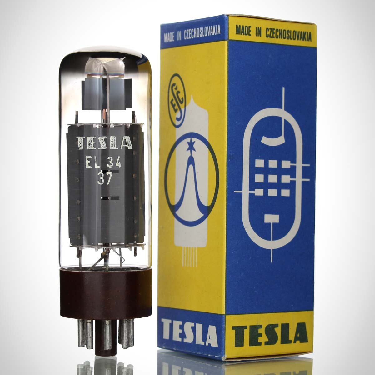 NOS Tesla EL34 Vintage Power Vacuum Tubes